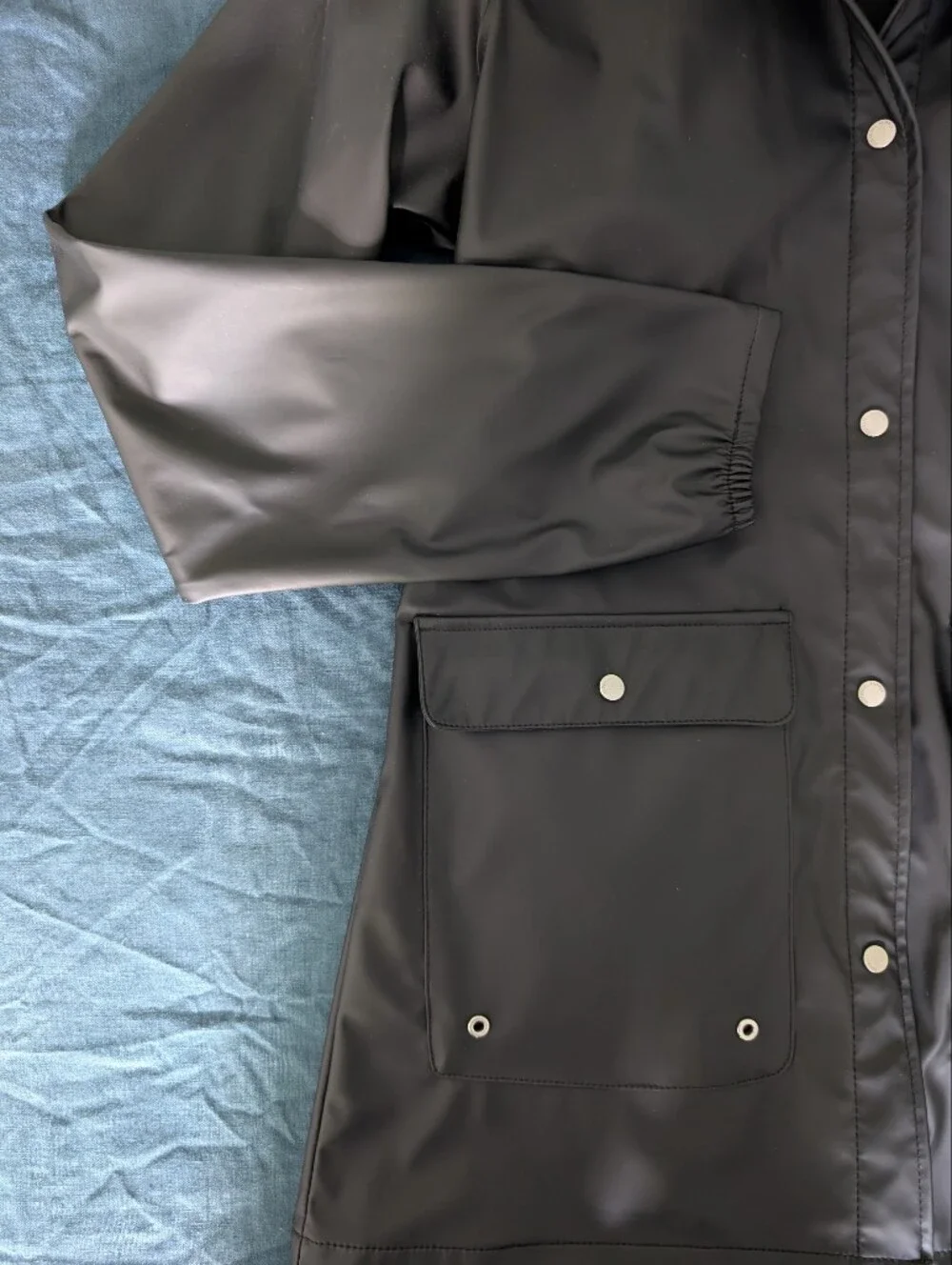 Herschel Supply Company Matte Black Rain Coat